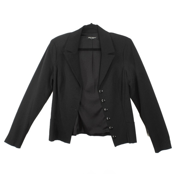 Vintage 90s Betsey Johnson Black Blazer Jacket - Picture 2 of 7